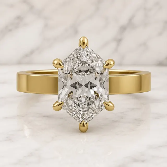 Dutch Marquise Lab Grown Diamond Engagement Ring Solitaire 14K Gold IGI Certified 1.5 Carat E VVS2