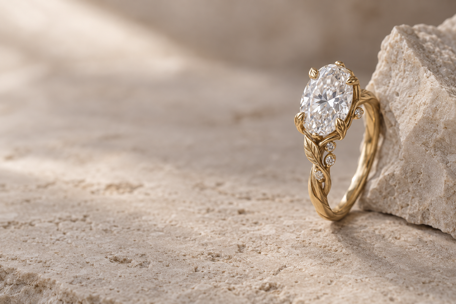 Nature Inspired Engagement Rings with Lab Grown Diamonds