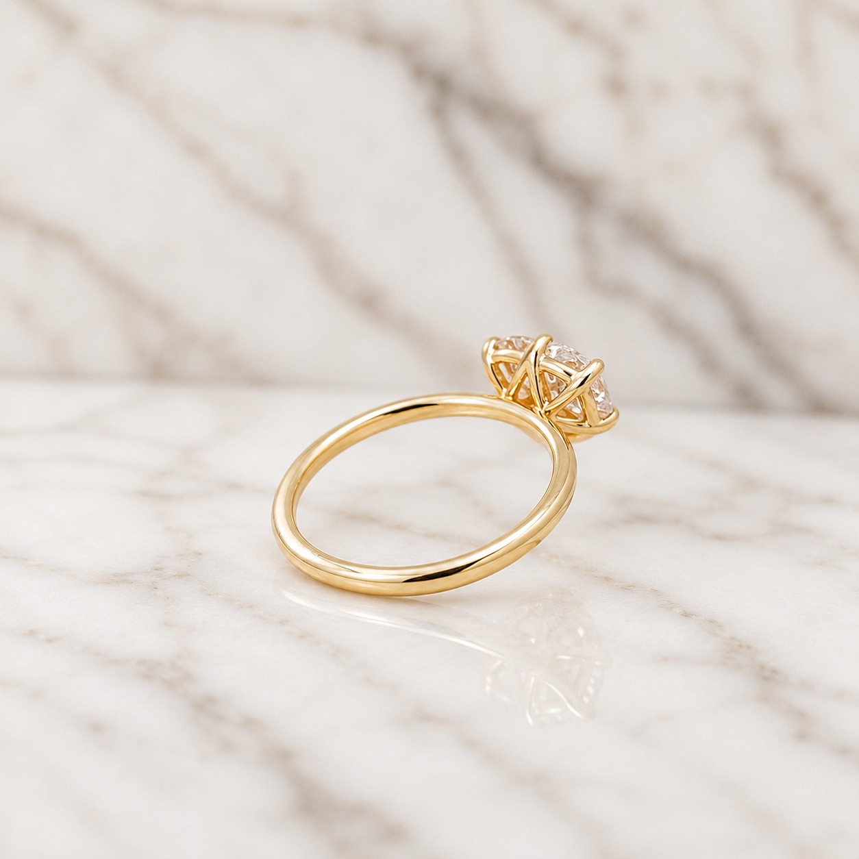 Pear & Radiant Lab Grown Diamond Toi et Moi Engagement Ring Two Stone 14K Yellow Gold Claw Prong, IGI Certified