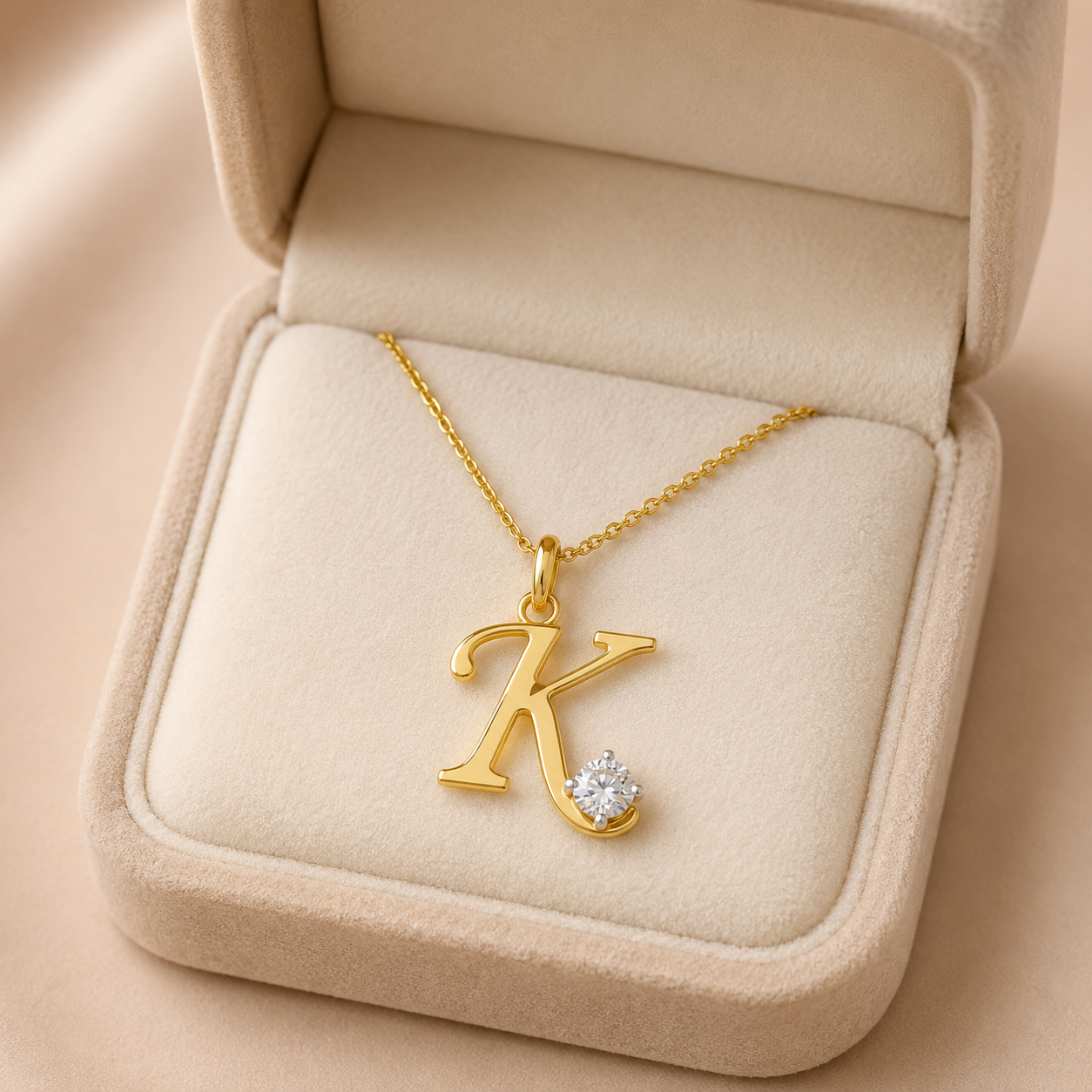 Round Lab Grown Diamond Keepsake Pendant Bezel 14K Yellow Gold E VVS2 0.20ct for Her