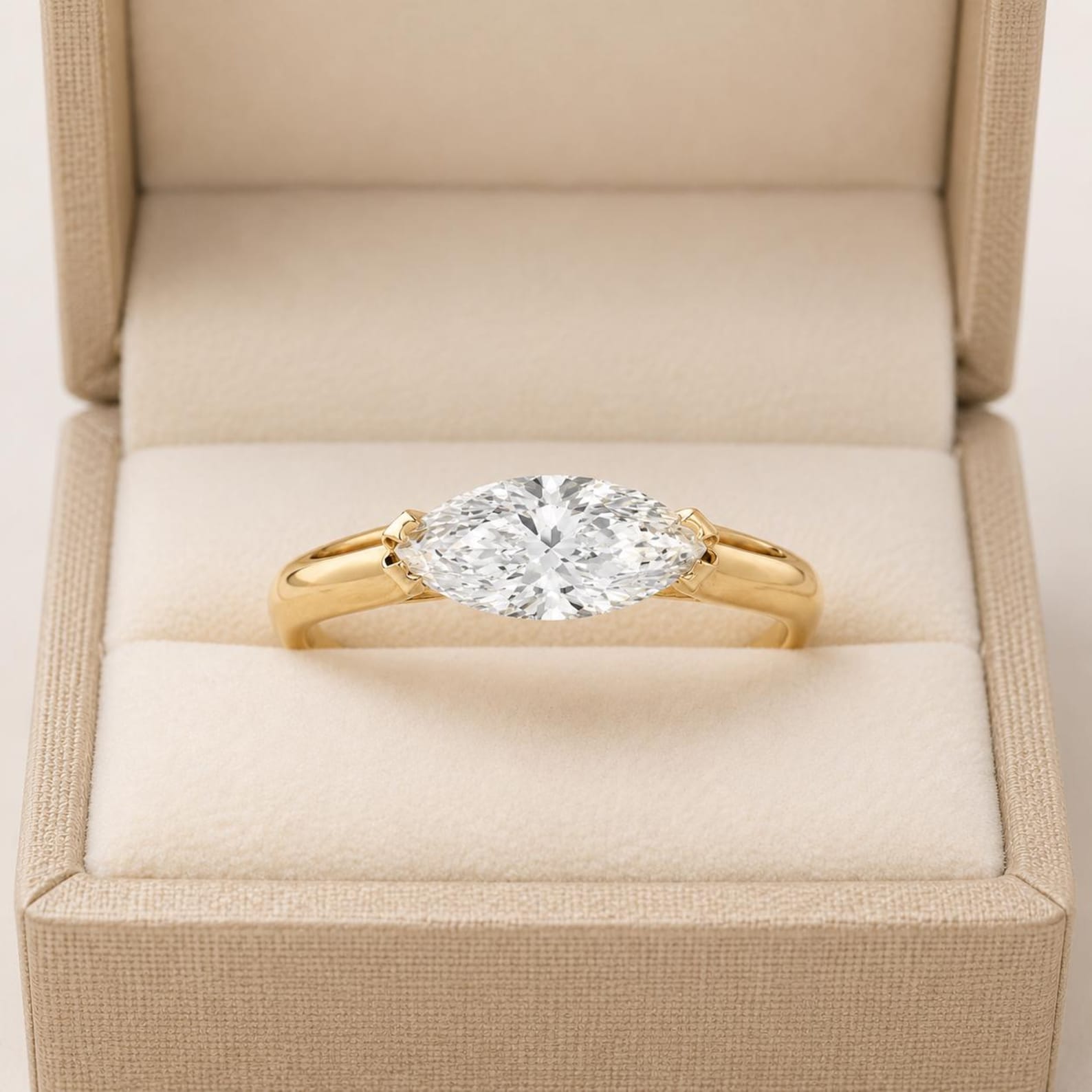 East West Engagement Rings
