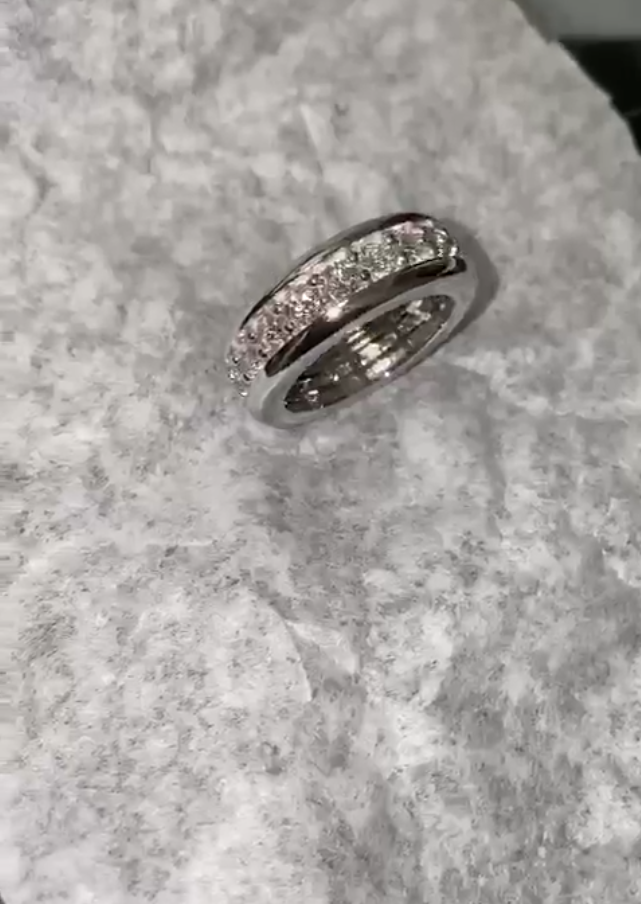 4.20 Carat Round Lab Diamond Pave Set Eternity Mens Wedding band - 14K Gold final