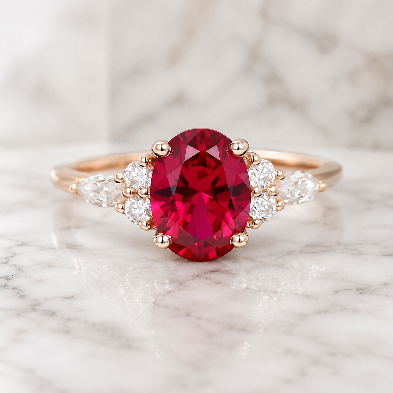 Ruby Gemstone Engagement Rings