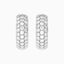 0.19 Carat Round Lab Diamond Inside-Out Hoop Earrings – IGI Certified – 14K Yellow/White/Rose Gold
