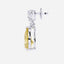 6.00 Carat Fancy Yellow Pear Lab-Grown Diamond Drop Earrings – Excellent Cut – 14K Two-Tone Gold