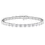 21 CTW Radiant Lab Diamond East-West Set Tennis Bracelet - 14k White Gold