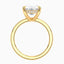 3.10 Carat Whisper Thin Lab Diamond Solitaire Engagement Ring - IGI Certified - Hidden Halo - 14k