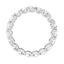 3 Carat Round Lab Diamond Shared Prong Eternity Women's Wedding Band - 14K White Gold