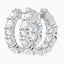 4.00 Carat Round Lab Diamond Inside-Out Hoop Earrings – IGI Certified – 14K Yellow/White/Rose Gold