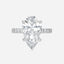 5.51 Carat Pear Lab Diamond Engagement Ring with Hidden Halo and Pave – IGI Certified – 14K Gold