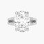 6.70 Carat Oval Lab Diamond Split Shank Engagement Ring with Pave – IGI Certified – 14K Gold