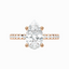 3.91 Carat Pear Lab Diamond Engagement Ring – IGI Certified – Hidden Halo – 14K Gold