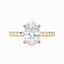 3.91 Carat Pear Lab Diamond Engagement Ring – IGI Certified – Hidden Halo – 14K Gold