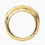 3 Carat Round Lab Diamond Mens ring - 14K Gold - 5 stone - More Gold