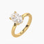 2.43 Carat Oval Lab Diamond Solitaire Engagement Ring – IGI Certified – Hidden Halo – Plain Band - 14K Gold