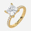 2.56 Carat Princess Cut Lab Diamond Engagement Ring – IGI Certified – Hidden Halo – 14K Gold