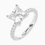 2.56 Carat Princess Cut Lab Diamond Engagement Ring – IGI Certified – Hidden Halo – 14K Gold