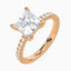 2.56 Carat Princess Cut Lab Diamond Engagement Ring – IGI Certified – Hidden Halo – 14K Gold