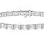 21 CTW Radiant Lab Diamond East-West Set Tennis Bracelet - 14k White Gold