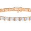 21 CTW Radiant Lab Diamond East-West Set Tennis Bracelet - 14k White Gold