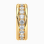4.20 Carat Round Lab Diamond Pave Set Eternity Mens Wedding band - 14K Gold