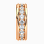 4.20 Carat Round Lab Diamond Pave Set Eternity Mens Wedding band - 14K Gold