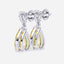 6.00 Carat Fancy Yellow Pear Lab-Grown Diamond Drop Earrings – Excellent Cut – 14K Two-Tone Gold