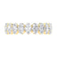 5 Carat Oval Cut Lab Diamond Eternity Band - F-G Color - SI Clarity - 14k White Gold