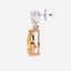 6.00 Carat Fancy Yellow Pear Lab-Grown Diamond Drop Earrings – Excellent Cut – 14K Two-Tone Gold