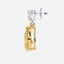 6.00 Carat Fancy Yellow Pear Lab-Grown Diamond Drop Earrings – Excellent Cut – 14K Two-Tone Gold